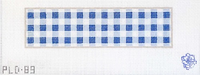 Blue Large Gingham Key Fob