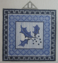 Blue Leaves and Border