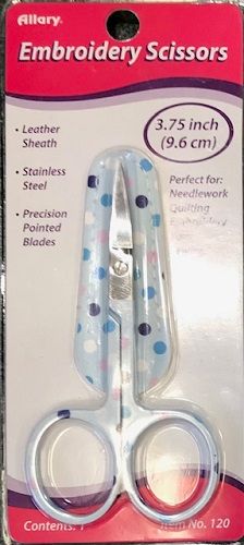 Blue Multi PolkaDot Embroidery Scissors
