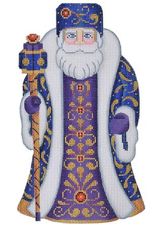 Blue and Purple Coat Santa