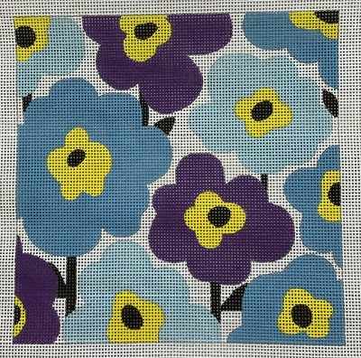 Blue Purple Poppies