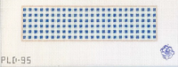Blue Small Gingham Key Fob