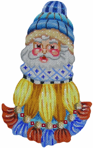 Blue Tassel Santa
