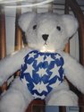 Blue and White Stars Bear