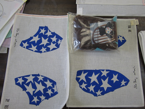 Blue and White Stars Bear