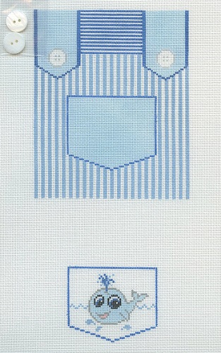 Blue with Whale Pocket