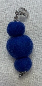 Blueberry Feltie Fob