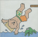 Boy Diving