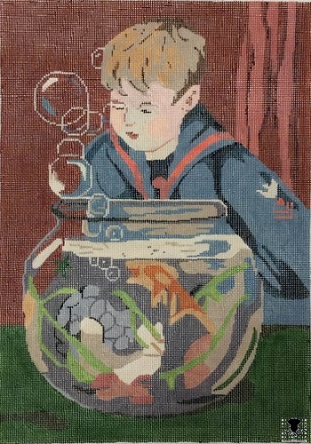 Sailor Boy with Fish Bowl