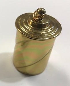 Brass Swirl Thimble Case
