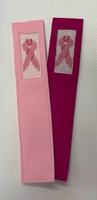 Breast Cancer Ribbon Ultra-Suede Bookmark