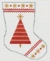 Brightly Shining Tree Mini Sock