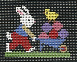 Bunny With Egg Wagon