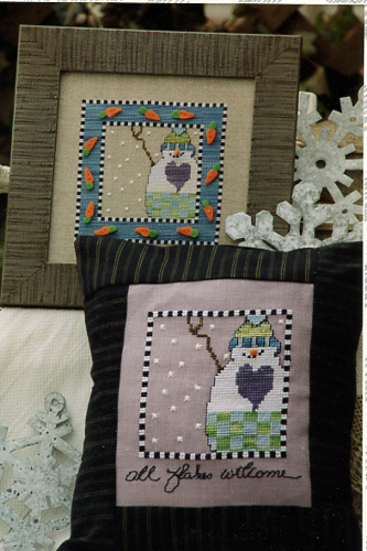 Button Borders Snowman