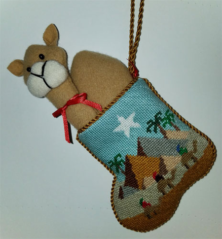 Camel and Pyramids Mini-Sock