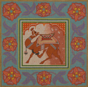 Camel w/Floral Border