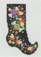 Candy Confetti Witch Sock