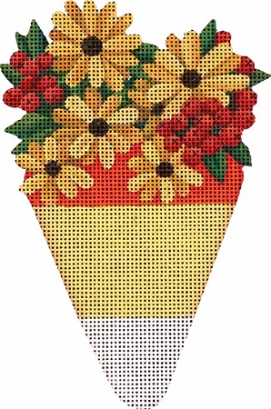Candy Corn w/ Daisies