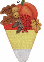Candy Corn with Pumpkin