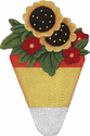 Candy Corn with Sunflowers
