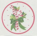 CandyCanes with Green Bow