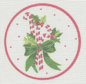 CandyCanes with Green Bow
