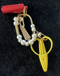 Carabiner Charms w/ Tools Pearls&RedNC