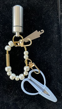 Carabiner Charms w/ Tools Pearls&SilverNC