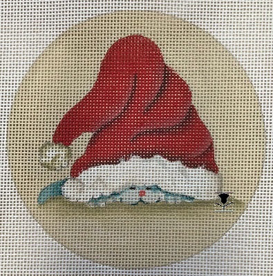 Cat Under Santa Hat