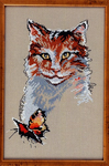 Cat With Butterfly