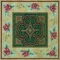 Celtic Floral Square