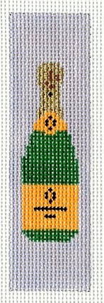 Champagne Bottle on Grey