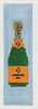 Champagne Bottle on Blue