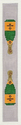 Champagne Bottles Grey Loop Fob