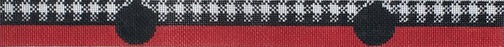 Checkered Long Key Fob