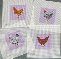 Chickens Coaster Set