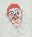 Clown Face with Red Hair