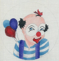 Clown In Striped Shirt