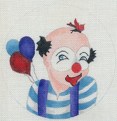 Clown In Striped Shirt