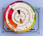 Color Wheel White Spinner Magnet