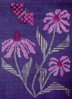 Coneflowers and Butterfly