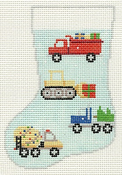Construction Trucks Mini Sock