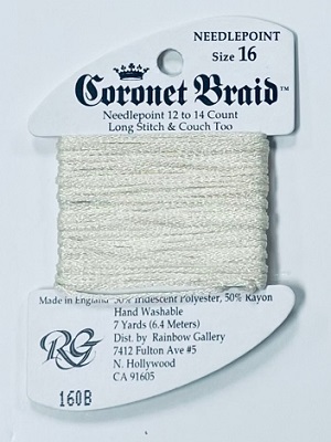 Coronet Braid #16, White Pearl