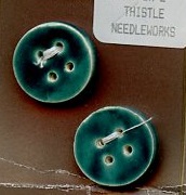 Country Green Med Round Buttons