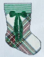 Cream Tartan Mini Sock