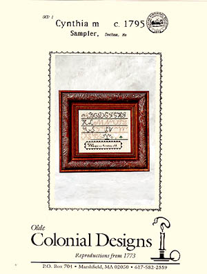Cynthia M c.1795 Sampler