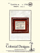 Cynthia M c.1795 Sampler