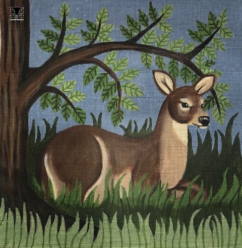 Deer Resting Under Tree