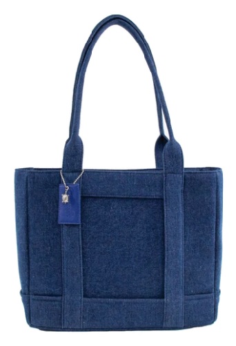 Denim Turtle Tote