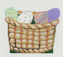 Easter Basket with 4 Eggs